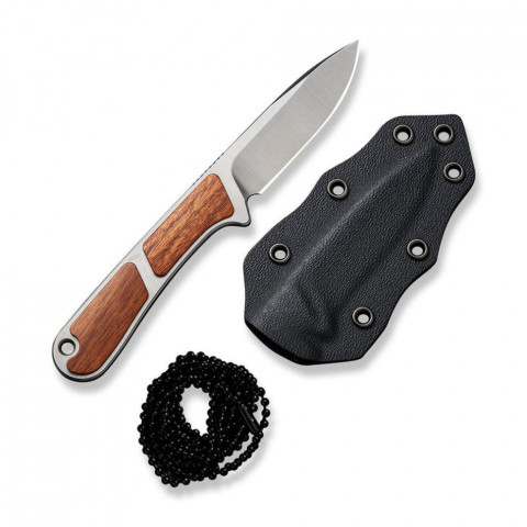 Ніж фіксований тактичний Civivi Mini Elementum, (5.7 см) Nitro-V / Guibourtia Wood