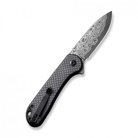 Ніж складаний кишеньковий Civivi Elementum II, (7.5 см) Damascus / Carbon Fiber G10