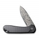 Ніж складаний кишеньковий Civivi Elementum II, (7.5 см) Damascus / Carbon Fiber G10