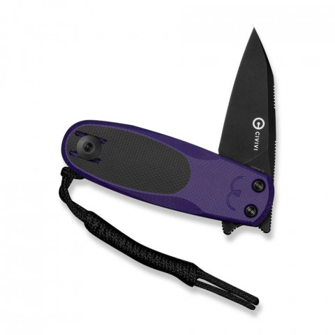 Ніж складаний кишеньковий Civivi Purr, (4.65 см) Nitro-V / G10 фіолетовий/чорний