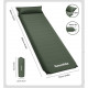 Матрац з подушкою ортопедичний одномісний Naturehike CNK2450WS020, самонадувний, 200х63х10 см, темно-зелений