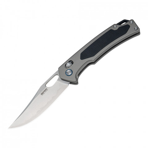 Ніж складаний SRM Retriever 9203-AK, чорно-сірий