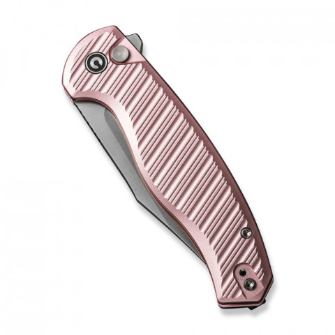 Ніж складаний туристичний Civivi Stormhowl, (8.4 см) Nitro-V / Aluminum рожевий