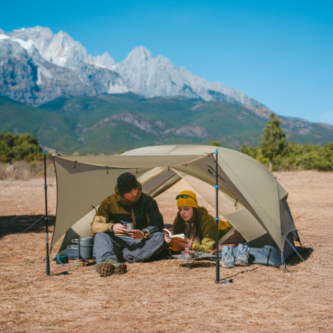 Намет двомісний ультралегкий Naturehike Mongar UL CNK2550WS016, коричневий