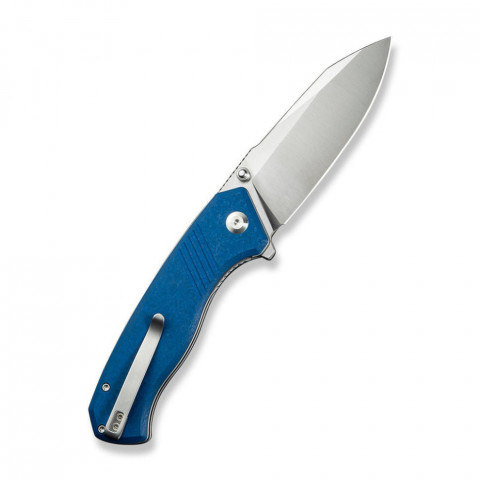 Ніж складаний туристичний Civivi Placoid, (9.3 см) 14C28N / G10 синій