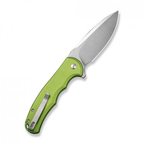 Ніж складаний туристичний Civivi Praxis, (9.5 см) Nitro-V / Aluminum зелений