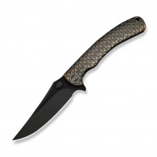Ніж складаний туристичний Weknife Dracarys, (9.1 см) Böhler M390 / титан 6AL4V бронзовий/чорний