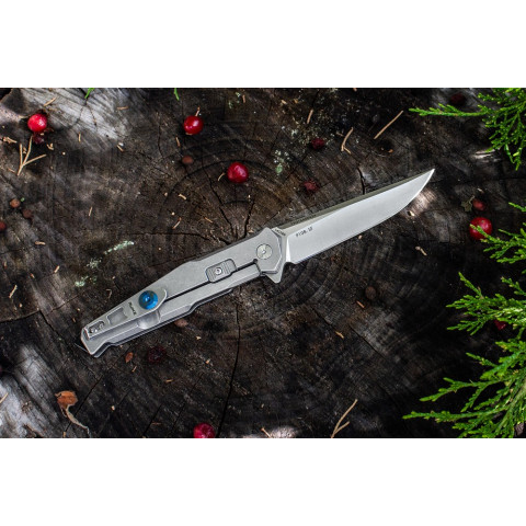 Ніж складаний туристичний Ruike P108-SF, (8.8 см) 14C28N / 3cr14n сірий
