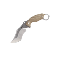 Ніж фіксований мисливський Ruike F181-W, (11.5 см) 14C28N / G10 пісочний