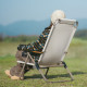 Крісло складане з регульованим нахилом Naturehike CNK2550JJ012, вуглецева сталь, чорний