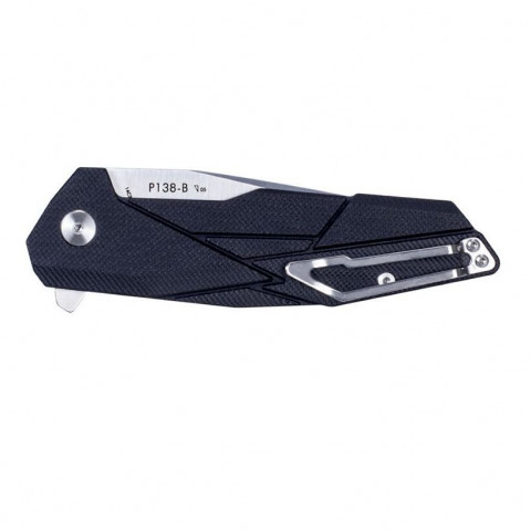 Ніж складаний туристичний Ruike P138-B, (9 см) 14C28N / G10 чорний