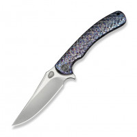 Ніж складаний туристичний Weknife Dracarys, (9.1 см) Böhler M390 / титан 6AL4V полум’яний