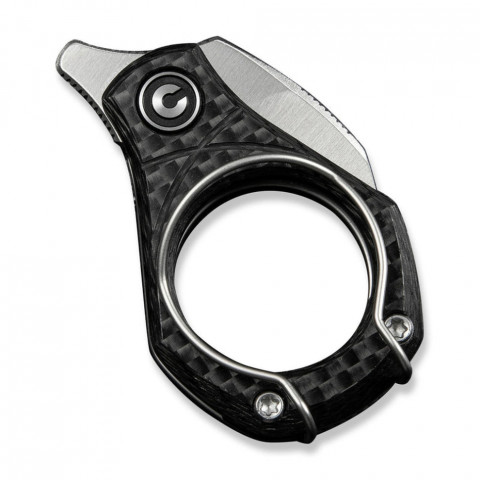Ніж складаний кишеньковий Civivi Pyrus, (1.6 см) 14C28N / Carbon Fiber темно-сірий