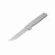 Ніж складаний туристичний Ruike M126-TZ, (9.1 см) steel 154СМ / TC4 (титан) сірий