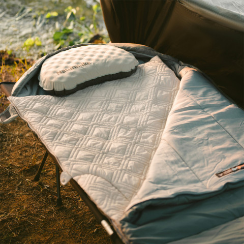 Ковдра з підігрівом Naturehike CNK2450PJ015, 95х190 см, бежева