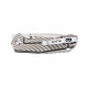 Ніж складаний кишеньковий Ruike M671-TZ, (7 см) steel 154СМ / TC4 (титан) сірий