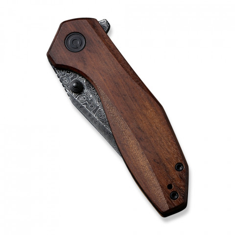 Ніж складаний кишеньковий Civivi ODD 22, (7.5 см) Damascus / Guibourtia Wood