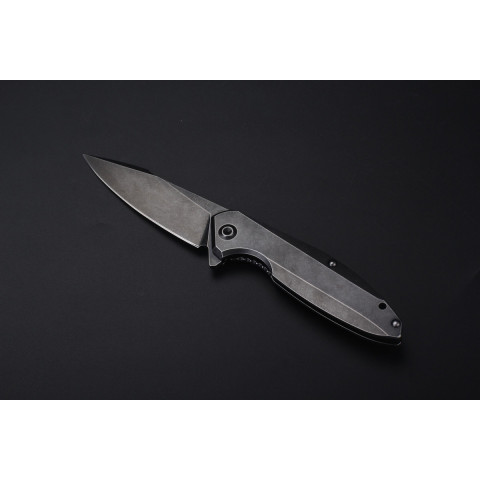 Ніж складаний туристичний Ruike P128-SB, (9.3 см) 14C28N / 3cr14n чорний