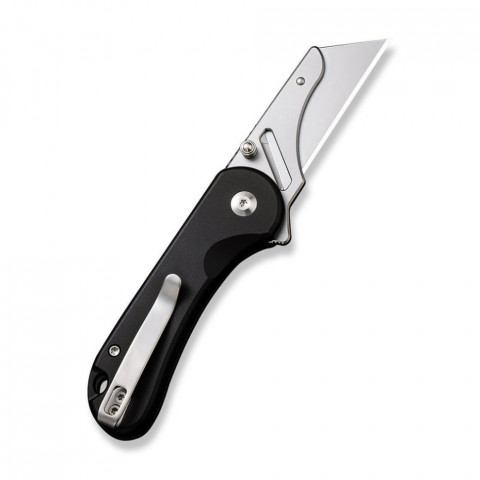 Ніж трапеція складаний кишеньковий Civivi Elementum Utility, (5.8 см) 6Cr13 / Aluminum чорний