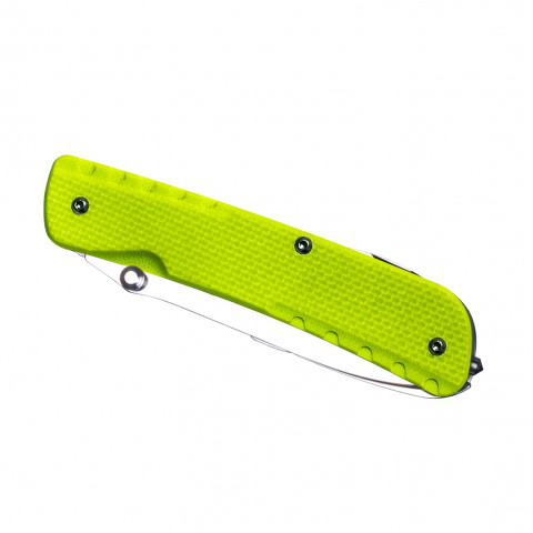 Багатофункціональний ніж Ruike Trekker LD43, (8.5 см) 12C27 / G10 зелений, 15 інстр.