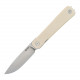 Ніж складаний туристичний SRM Palfrey 135L-GT (8.3 см) 14C28N / G10 білий