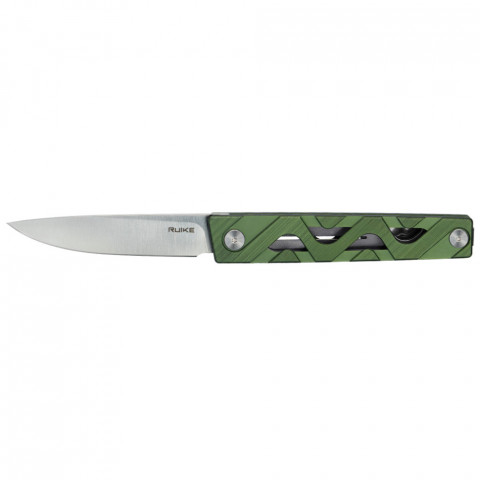 Ніж складаний туристичний Ruike P878-AG, (8.7 см) 14C28N / 6063Aluminum зелений