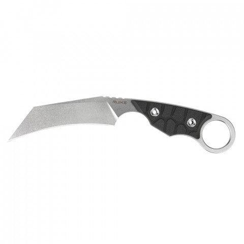 Ніж фіксований туристичний Ruike FS68, (8.6 см) 14C28N / G10 чорний