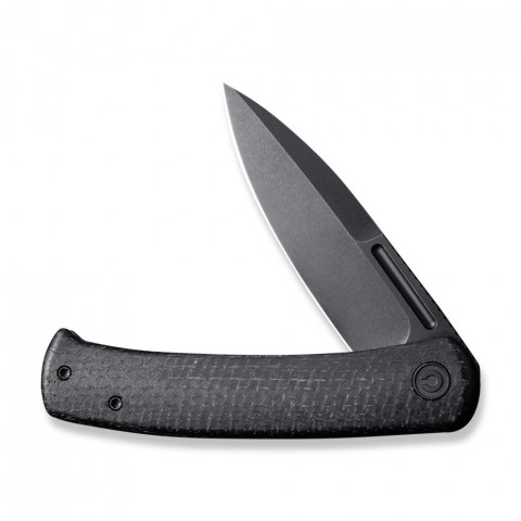 Ніж складаний туристичний Civivi Caetus Flipper, (8.8 см) Damascus / Carbon Fiber