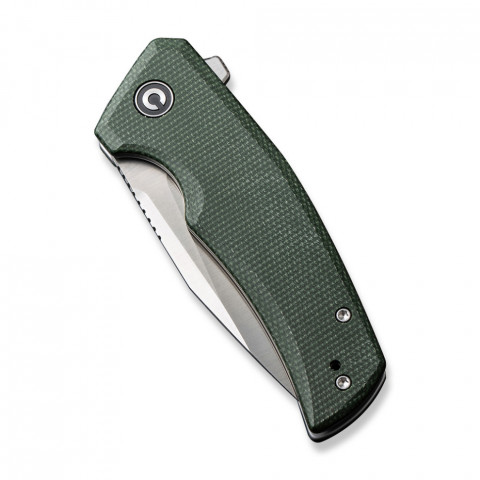 Ніж складаний кишеньковий Civivi Regulatron, (7.6 см) Nitro-V / Micarta темно-зелений