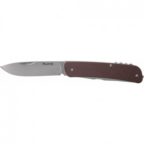 Багатофункціональний ніж Ruike Criterion L32, (8.5 см) 12C27 / G10 коричневий, 13 інстр.