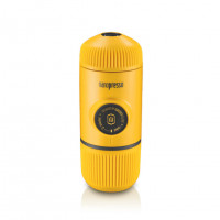 Портативна еспресо-кавоварка Wacaco Nanopresso жовта, механічна, для меленої кави