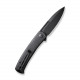 Ніж складаний туристичний Civivi Caetus Flipper, (8.8 см) Damascus / Carbon Fiber