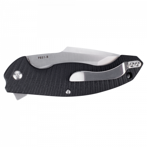 Ніж складаний туристичний Ruike P851-B, (8.9 см) 14C28N / G10 чорний