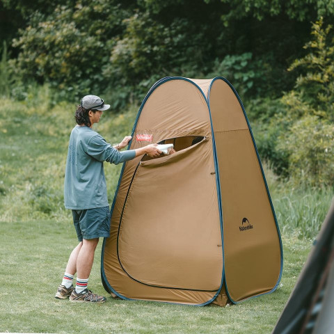 Душовий намет розкладний Naturehike NH17Z002-P, коричневий