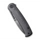 Ніж складаний туристичний Civivi Caetus Flipper, (8.8 см) Damascus / Carbon Fiber