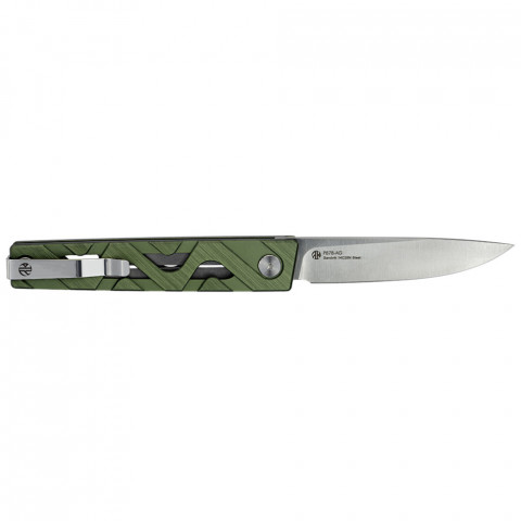 Ніж складаний туристичний Ruike P878-AG, (8.7 см) 14C28N / 6063Aluminum зелений