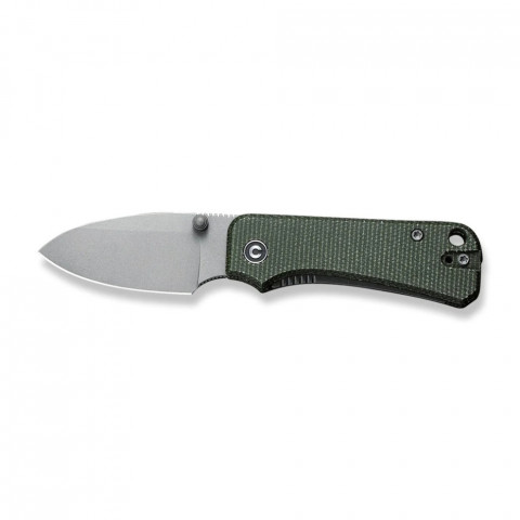 Ніж складаний кишеньковий Civivi Baby Banter, (5.9 см) Nitro-V / Micarta зелений