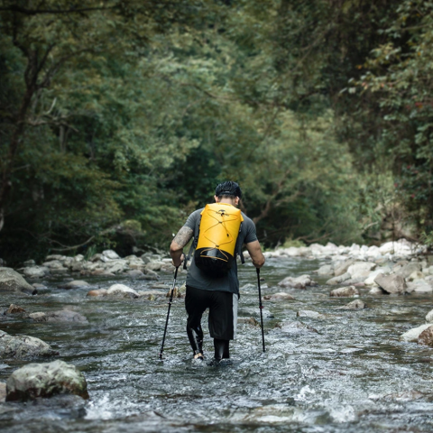 Рюкзак водонепроникний Naturehike NH21FSB04, 40л, жовтий