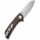 Ніж складаний кишеньковий Sencut Fritch, (7.6 см) 9Cr18MoV / Micarta коричневий