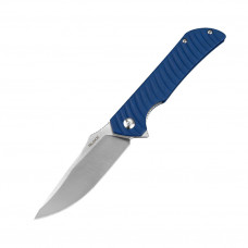 Ніж складаний туристичний Ruike P123-ME, (9.2 см) 14C28N / мікарта синій