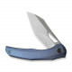Ніж складаний туристичний WE Knife Ignio Mystery Box, (8.39 см) CPM 20CV / 6AL4V Titanium синій