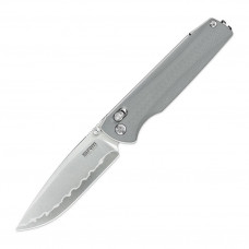 Ніж складаний туристичний SRM Terrier 258L-GK2 (9.3 см) 140Cr , G10 сірий