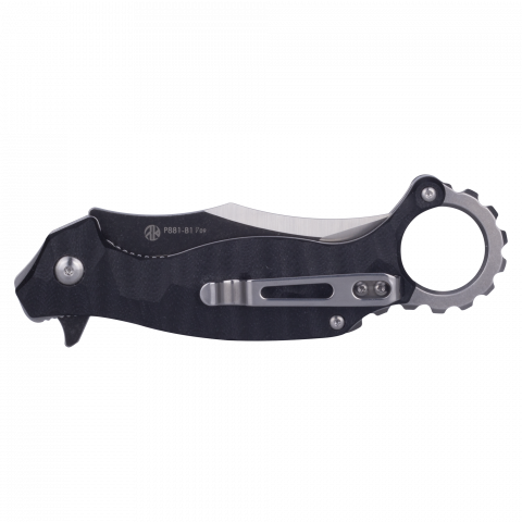 Ніж складаний кишеньковий Ruike P881-B1, (7.6 см) 14C28N / G10 чорний