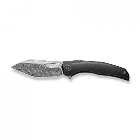 Ніж складаний туристичний WE Knife Ignio Mystery Box Ignio Mystery Box, (8.39 см) Damasteel (Hakkapella) / 6AL4V Titanium чорний