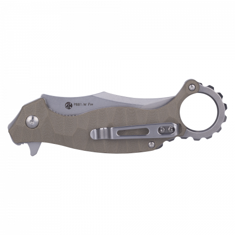 Ніж складаний кишеньковий Ruike P881-W, (7.6 см) 14C28N / G10 бежевий