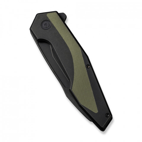 Ніж складаний туристичний Civivi Hypersonic, (9.4 см) 14C28N / Steel & G10 чорно-зелений