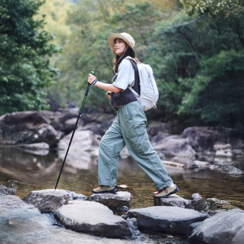 Трекінгова телескопічна палиця Naturehike CNK2550DS010 Sunlit Terk Base, 60-135 см, зелена
