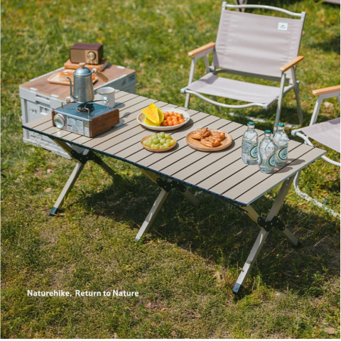 Складаний стіл Naturehike Star Jane T01 CNK2550JJ018, 89х60 см, вуглецева сталь, бежевий