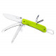 Багатофункціональний ніж Ruike Trekker LD43, (8.5 см) 12C27 / G10 зелений, 15 інстр.