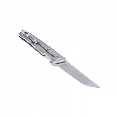 Ніж складаний туристичний Ruike M126-TZ, (9.1 см) steel 154СМ / TC4 (титан) сірий